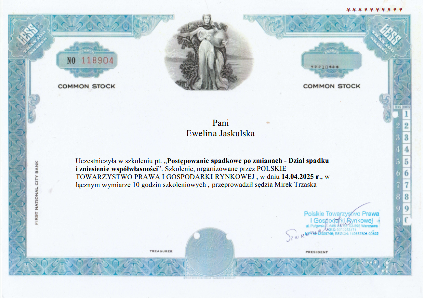 ewelina-jaskulska-dyplom-prawnik-mediator